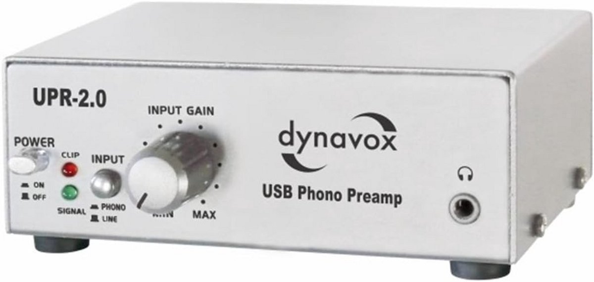 Phono Voorversterker met USB voor Plattenspeler MM Elementen