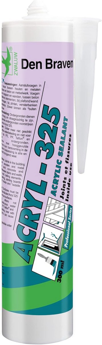 Acrylkit Eiken voor Voegen en Scheuren - 300ml Kit voor Binnenafwerking