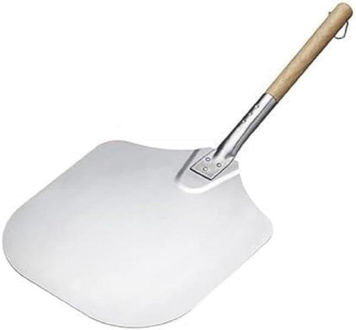 Aluminium Pizza Peel met Houten Handvat - 60 x 30,5 cm, Hittebestendig Tot 220°C