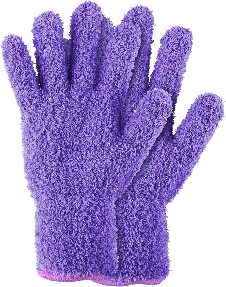 Microfiber Stofhandschoenen - Herbruikbare Schoonmaak Wanten voor Auto en Huishouden