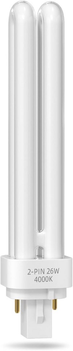 Energiezuinige 26W 2-pins CFL Plafondlamp G24d-3, 4000K Natuurlijk Wit TL-lamp