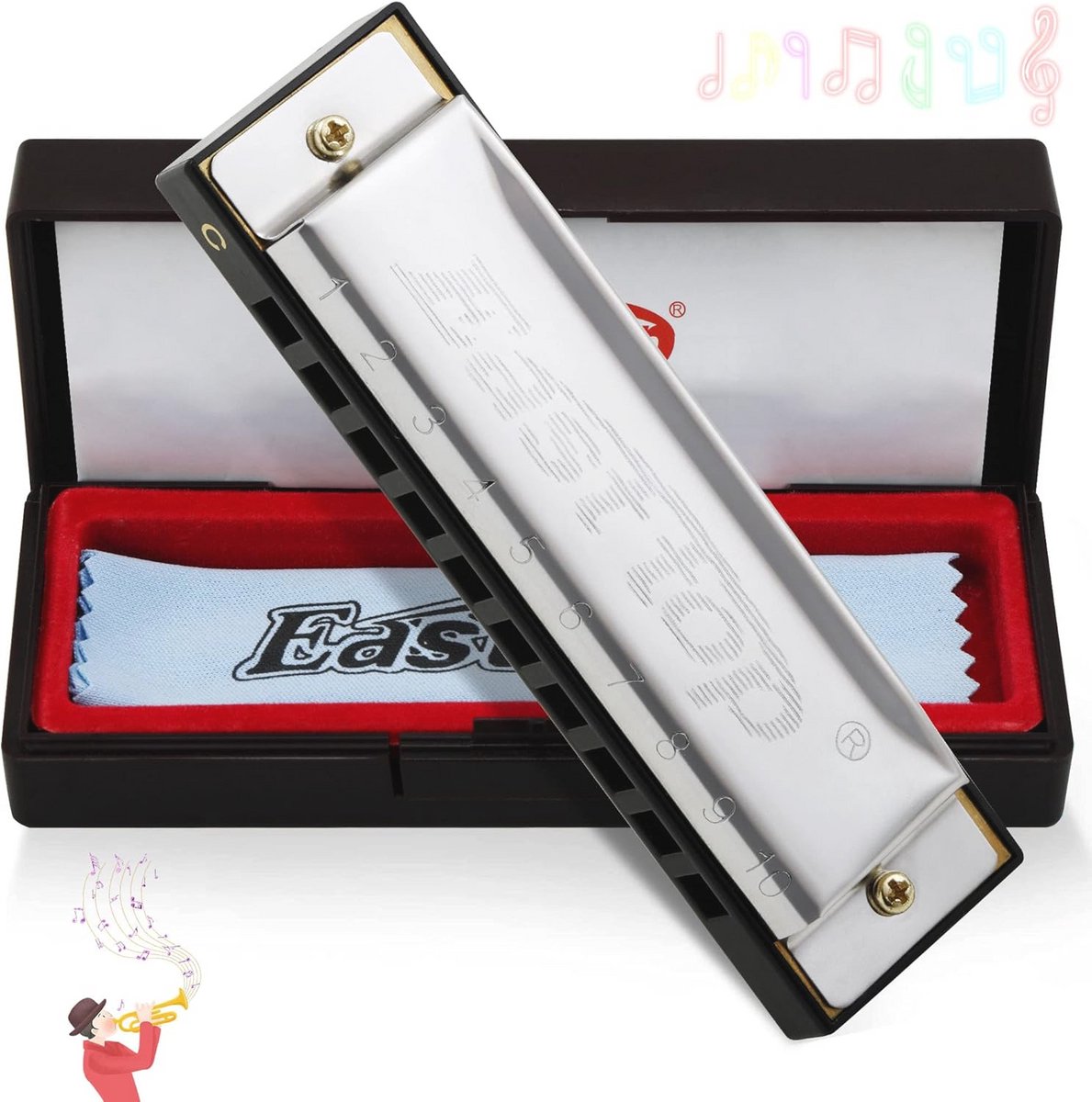 Diatonische Harmonica in C - 10 Gaten, 20 Tonen voor Alle Niveaus