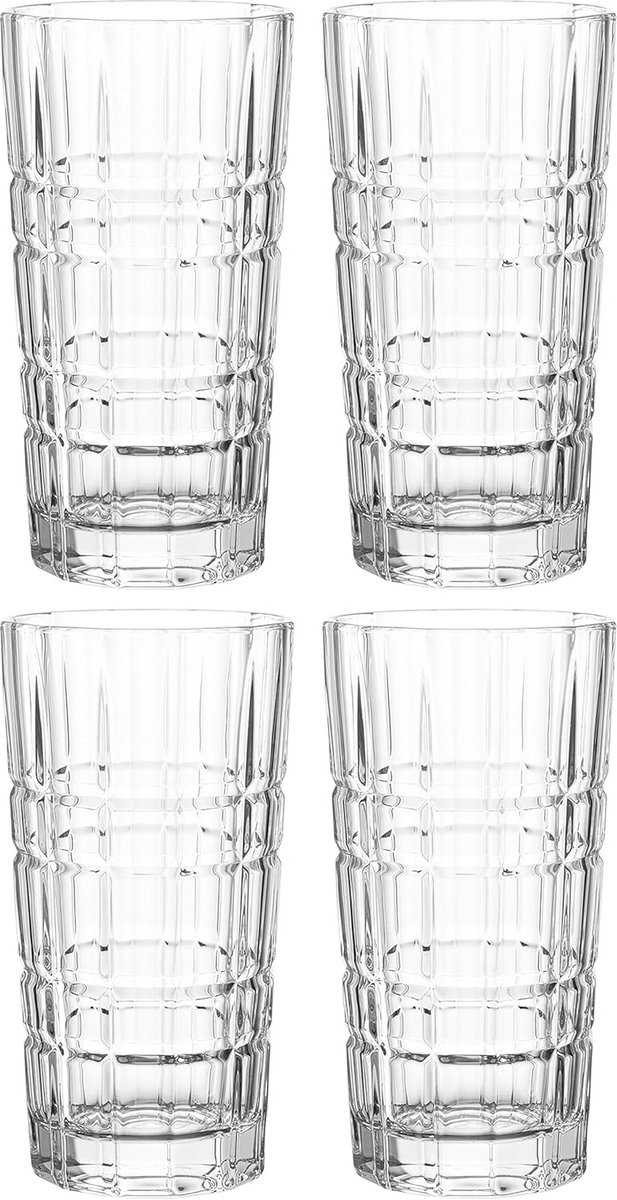 Set van 4 Vaatwasmachinebestendige Drinkglazen 400 ml - Shockproof Water- en Sapglazen
