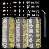 OUYLAF Nagel decoratie - nail art - nagel stickers - nagel diamantjes - nagel decoratie steentjes - nageldecoratie - nail art stickers - nail art decoratie - sterren, stippen, hu'die