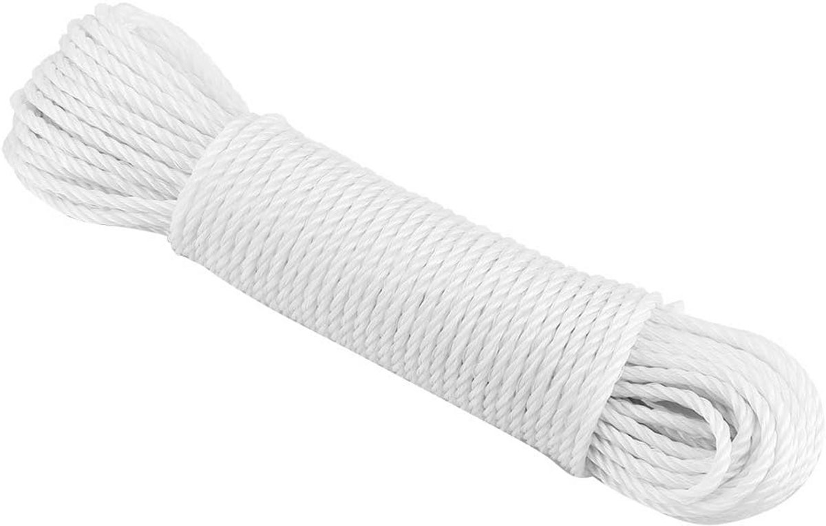 Nylon Touw 20 m - Veelzijdig Gebruik - Kleding Drogen, Tuin en Camping