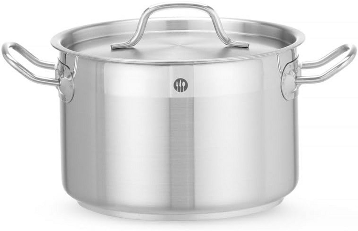 Kookpan Midden met Deksel - 4 Liter - Professionele Kwaliteit voor Alle Warmtebronnen
