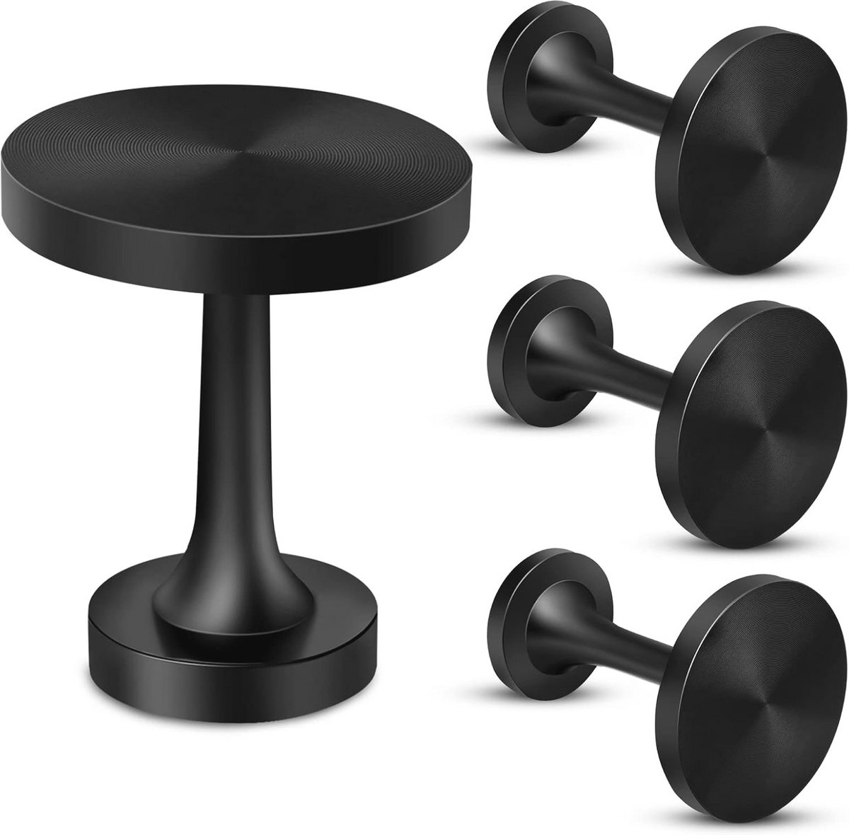 Decoratieve Gordijnhouders met Medaillon - Vintage Metaal in Donker Goud (Set van 2)
