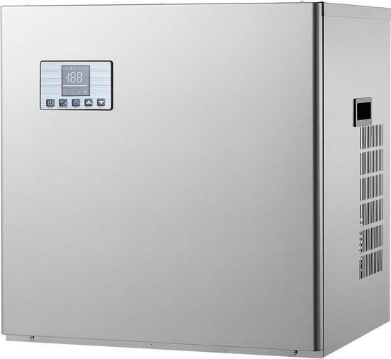 Commerciële ijsblokjesmachine - IJsmachine Hoofdeenheid - 181 kg/dag - RVS - Zelfreinigend - Slim bedieningspaneel - Instelbare ijsblokjesdikte - Voor Horeca van Merkloos — afbeelding 5