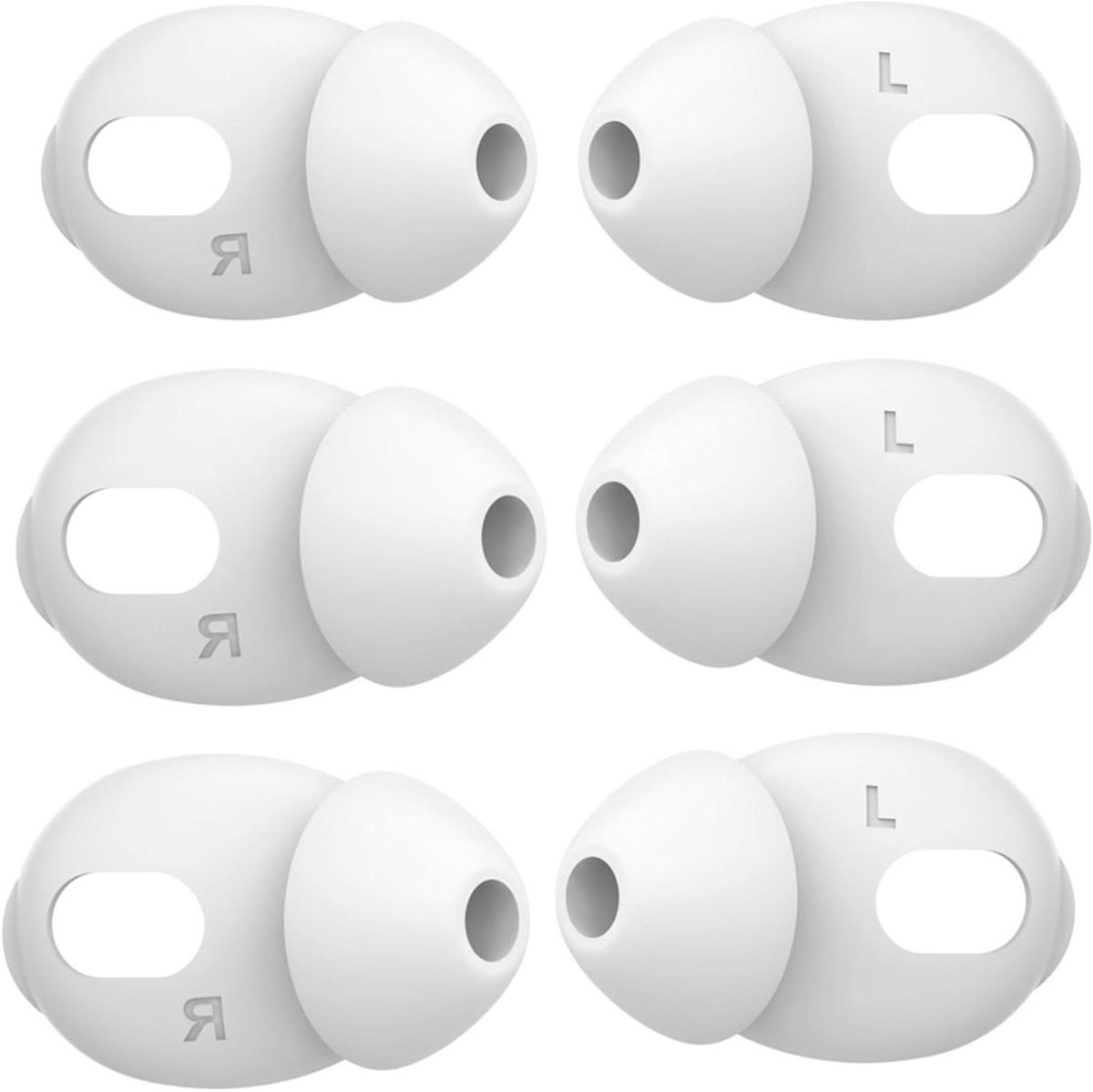 Allecta - Siliconen Oordopjes voor Airpods 4 - Geluiddempend - Set van 3 Paar