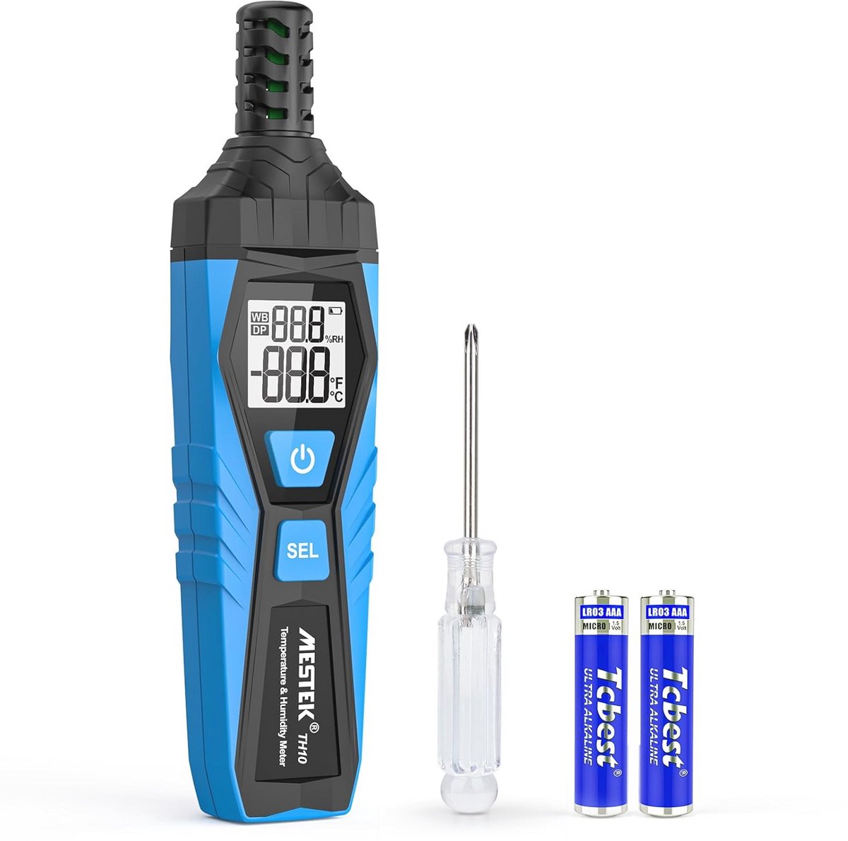 Digitale Thermo-Hygrometer voor Binnen en Buiten - Nauwkeurige Temperatuur en Vochtigheidsmeter met LCD Achtergrondverlichting
