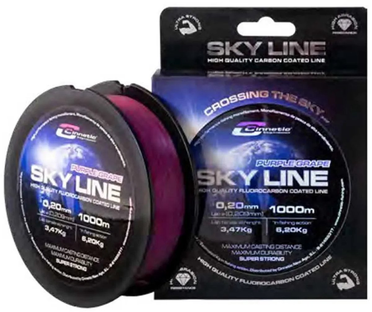 Cinnetic Sky Line 1000 M Monofilament Paars 0.240 mm