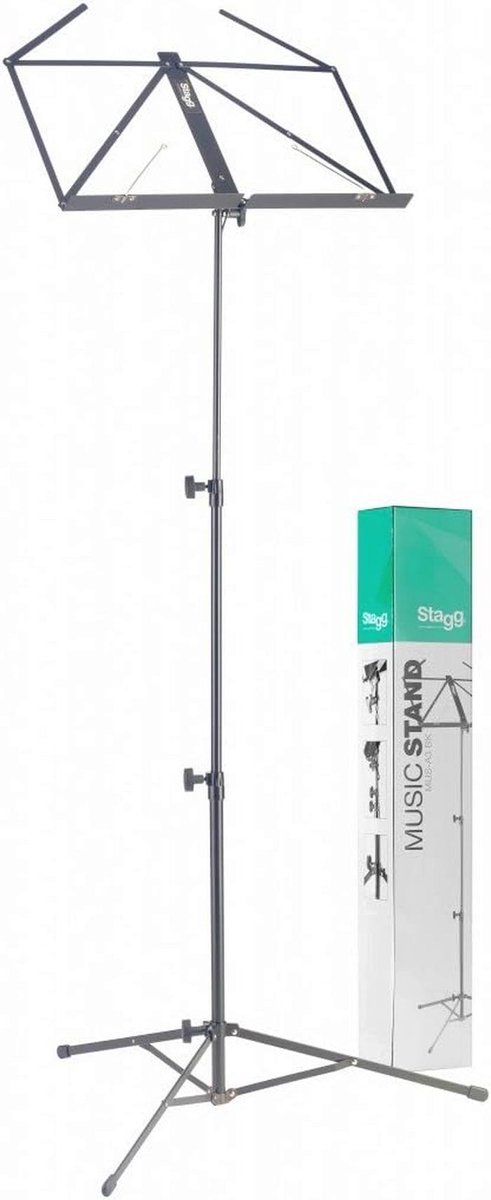 Vouwbare Muziekstandaard Lichtgewicht Zwart One Size
