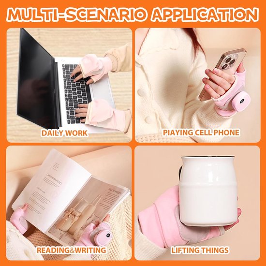 Set Thermique Pour Femmes - Gants Sans Doigts, Chauffe-cou - Marque Heat Holders - Neuf Avec étiquettes