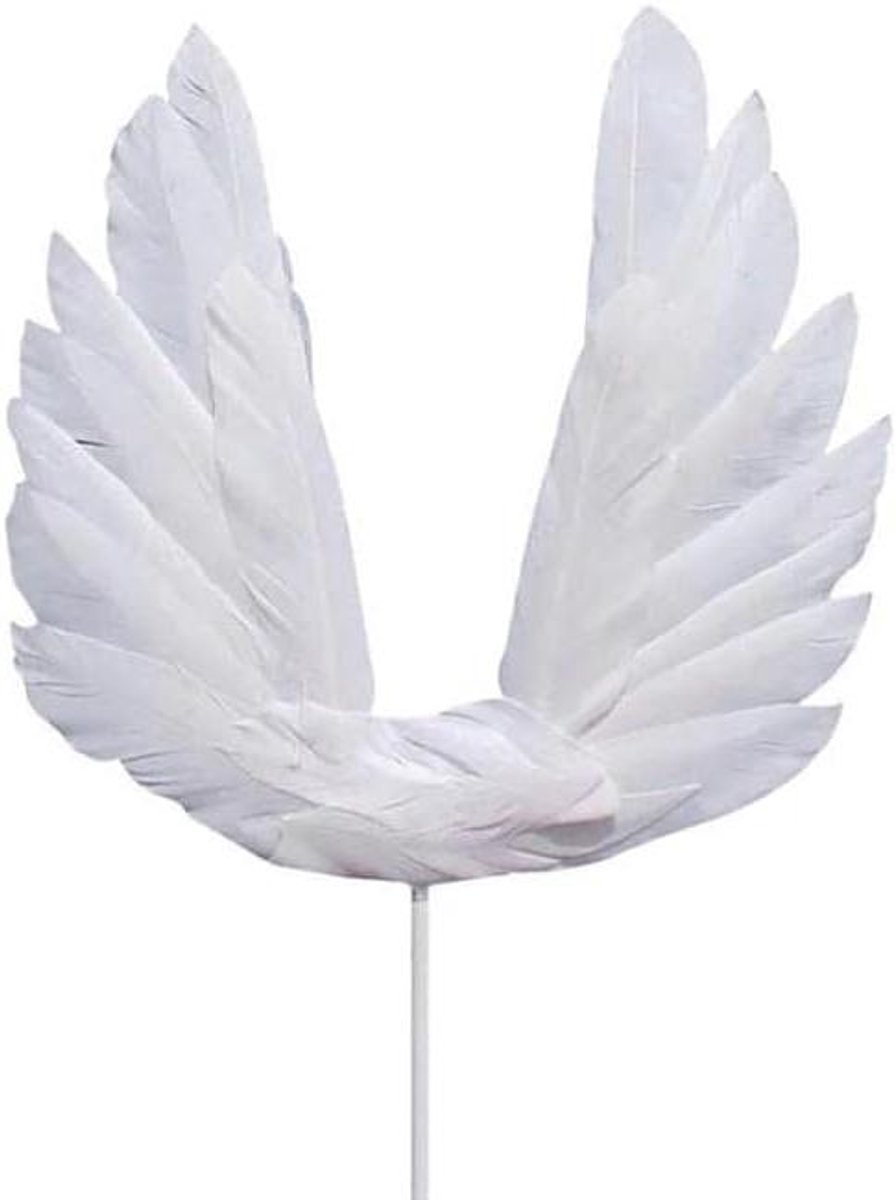 Cosensi - Taarttoppers met engelenvleugels voor verjaardag, babyshower en bruiloft - Set van 5 stuks