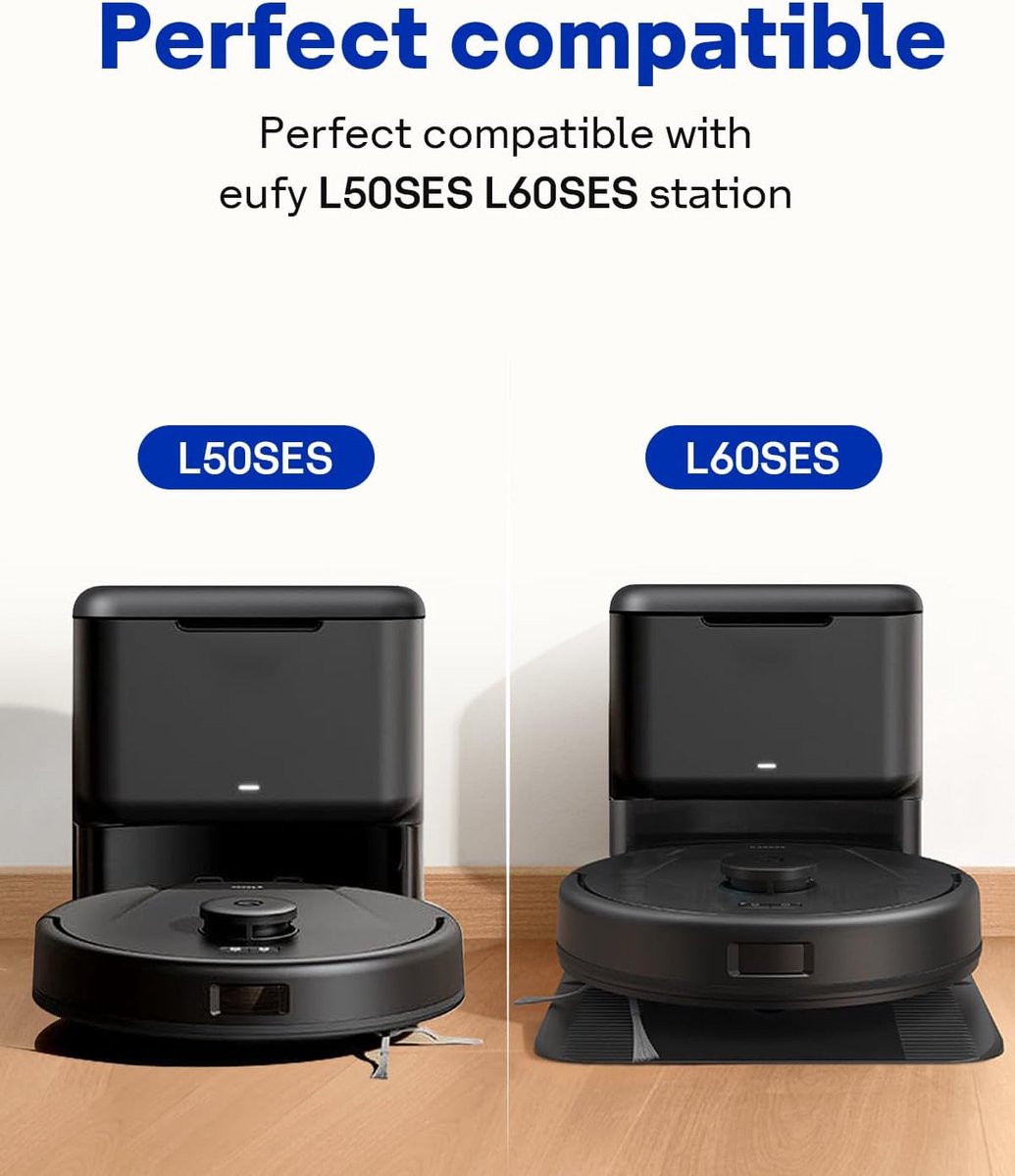 Stofzakken - 12 Stuks - Geschikt voor Eufy L60 SES / L50 SES Robotstofzuiger - Accessoires voor Stofzuigerzakken - Vervanging — afbeelding 4