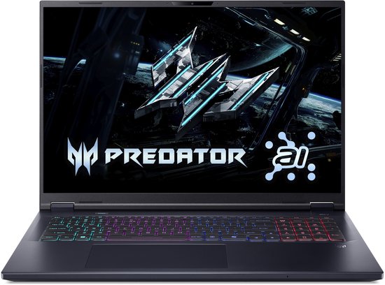 Predator Helios Neo 18 AI PHN18-72-71AT - Gaming Laptop - 18 inch 240Hz - Core Ultra 7 - 16GB - 512GB SSD - RTX 5070Ti - Azerty