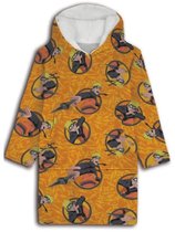 Naruto hoodie poncho geel maat XS - L - polyester