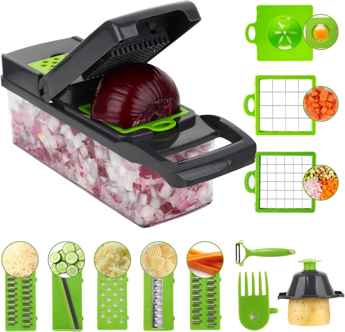 Groentesnijder - Mandoline Keukensnijder - Uiensnijder