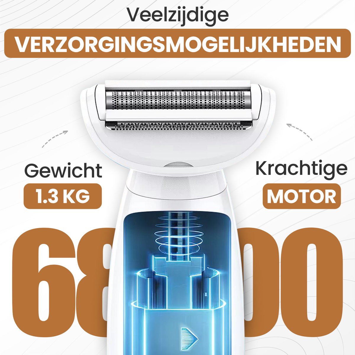 Azorix 8-in-1 Ladyshaver Waterdicht thumbnail 6