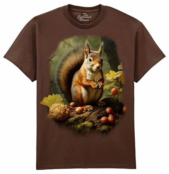 Eekhoorn Squirrel In The Woods The Coloured House T-shirt M