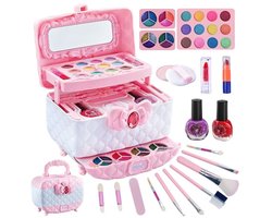 KYDDOI Make Up Studio voor kinderen - Make up Set - Make up Koffer Meisjes - Wasbaar & Veilig