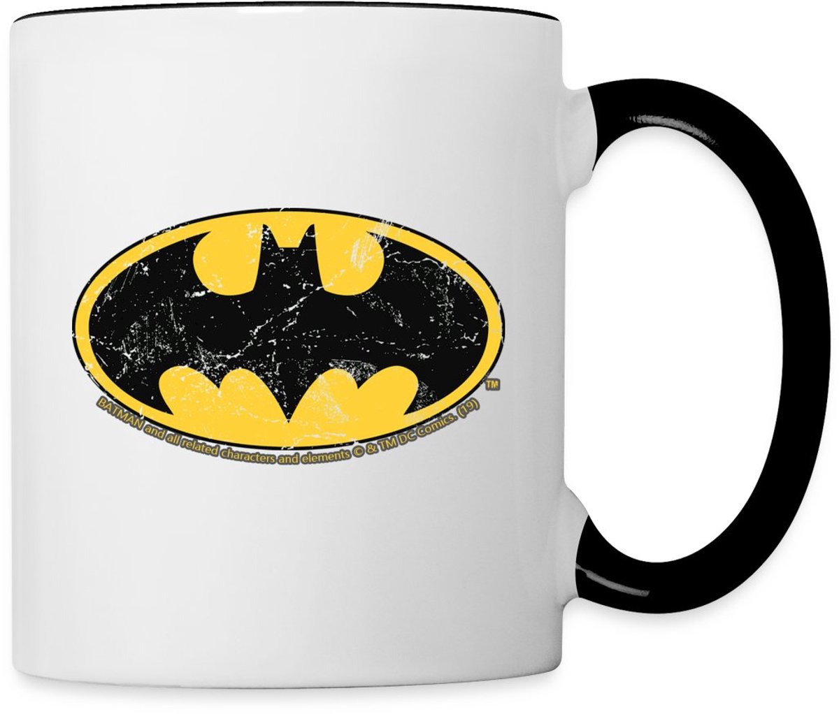 Batman Vintage Logo Mok Tweekleurig
