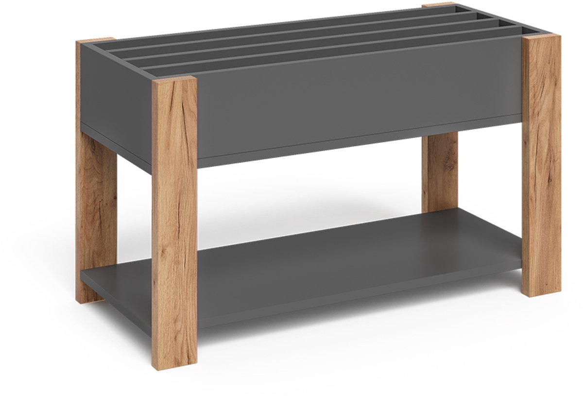Vitalispa Malia Kinderplank – 80 x 46 cm Grijs/Kunstnijverheid
