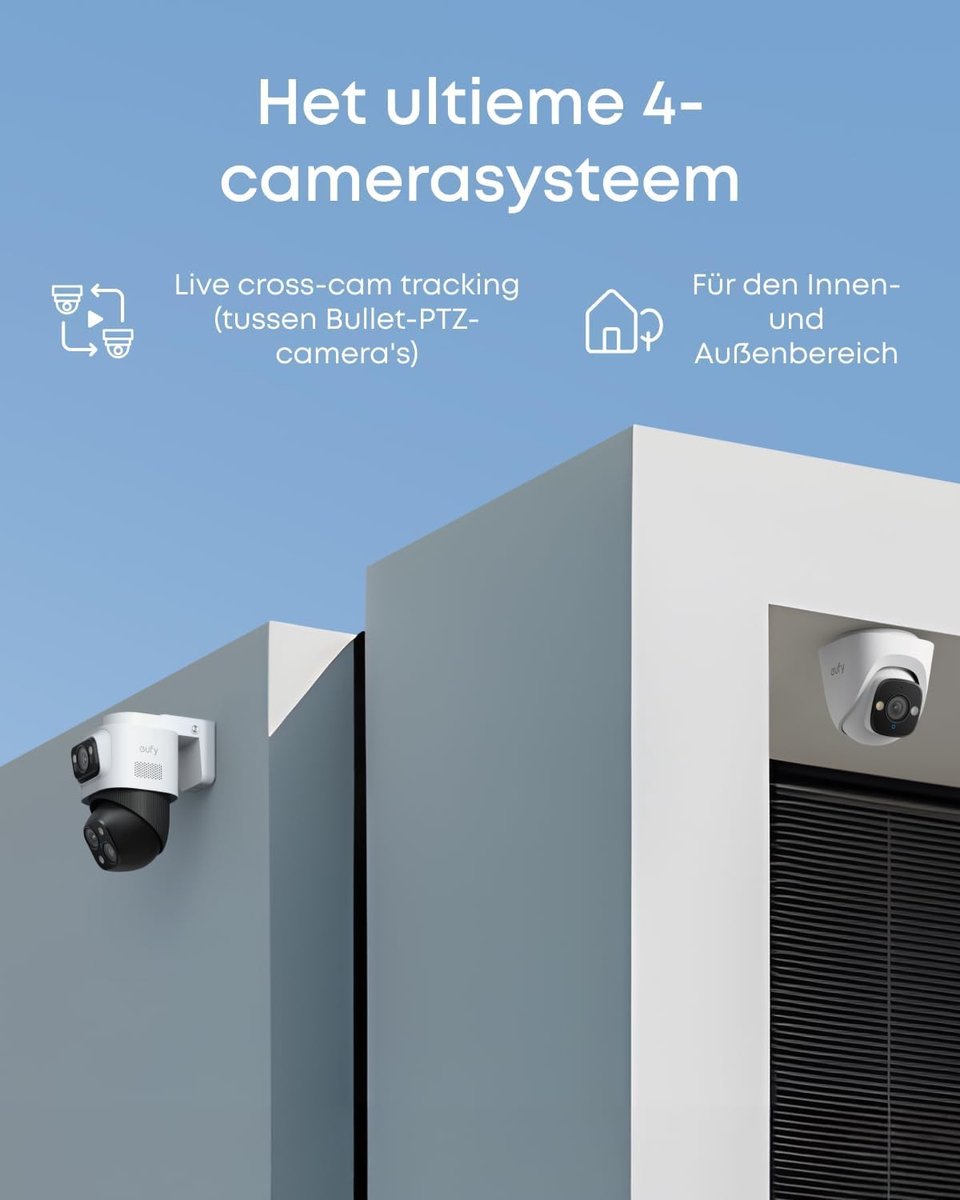 Eufy S4 & E41 4K PoE Beveiligingscamera Systeem met NVR - afbeelding 3