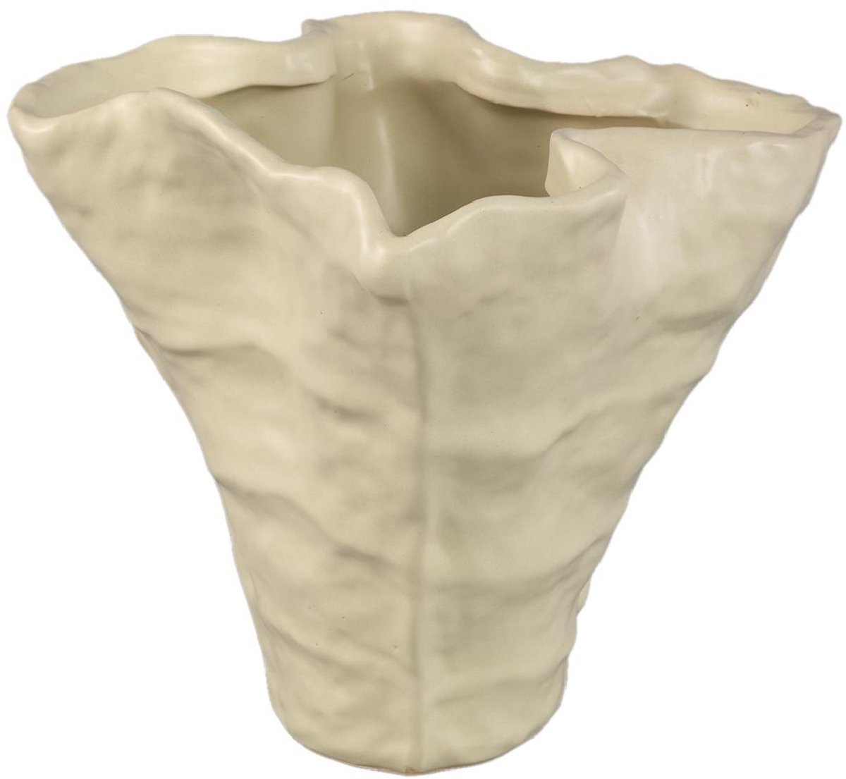 PTMD Vaas Reff - Beige - 25x23x21.5cm