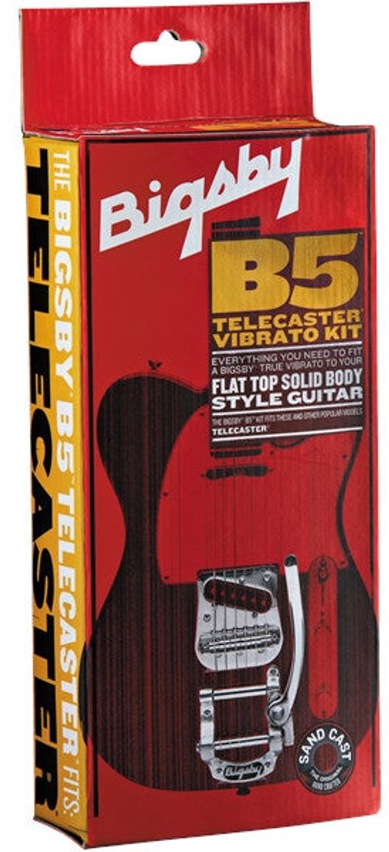 Fender Bigsby B5 Tele Kit Chrome – Vibrato Systeem voor Telecaster Gitaren