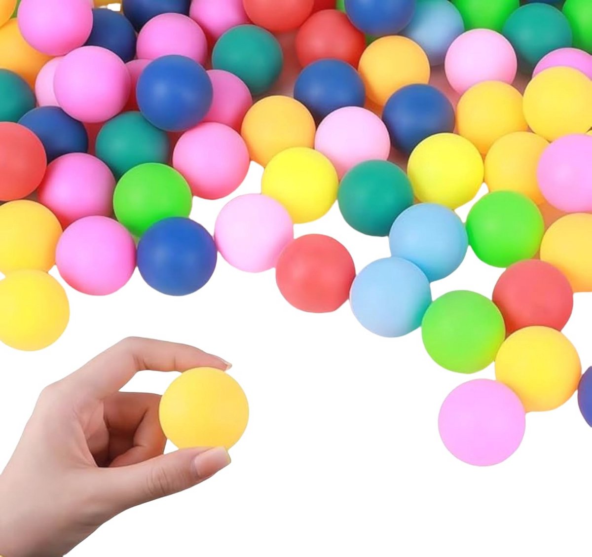 Kleurrijke Tafeltennisballen Set van 60 - 40 mm voor Training en Feestjes - Multifuntionele Pingpongballen