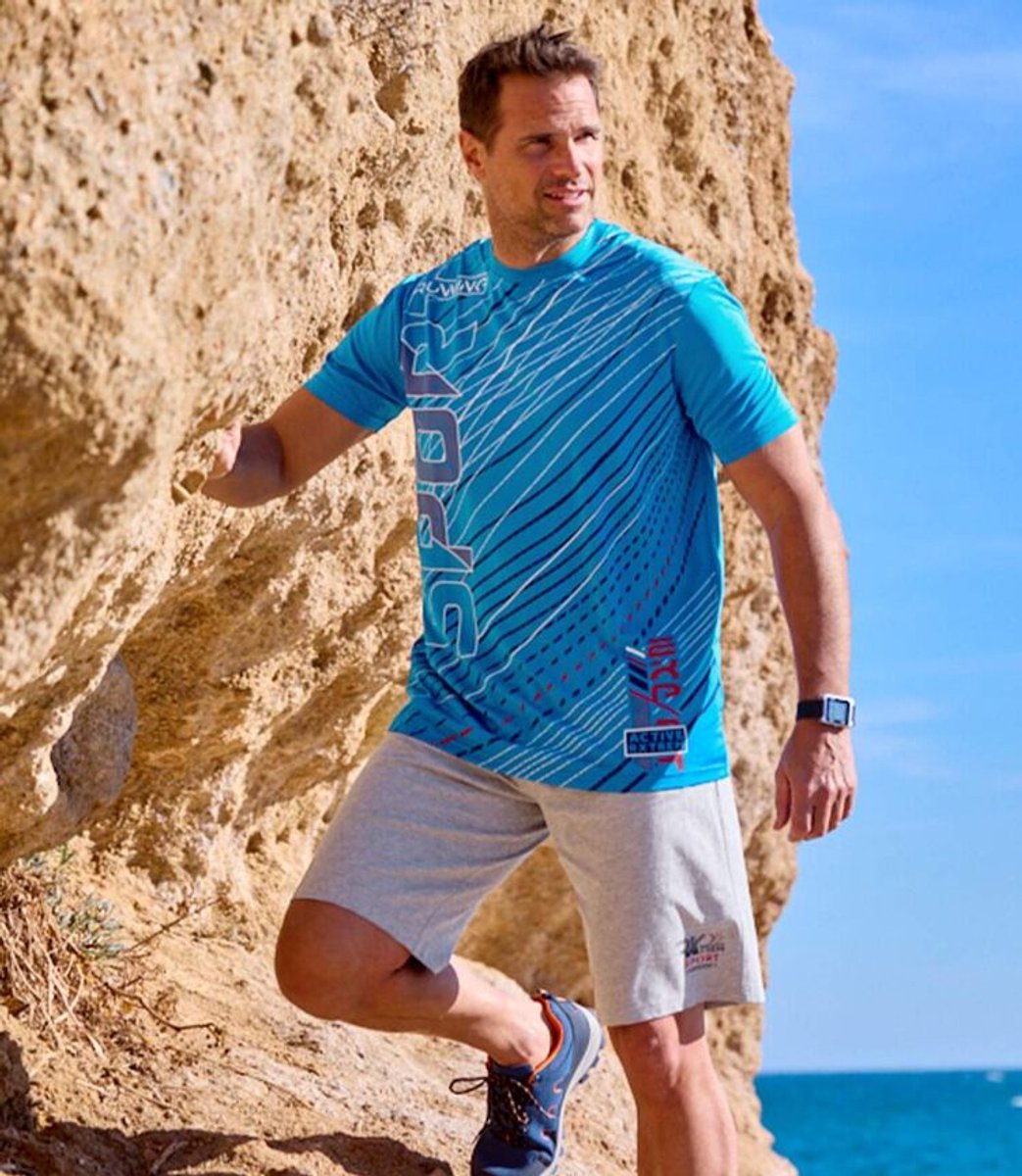 ATLAS FOR MEN - Set van 3 T-shirts Active Summer - Heren - Verkrijgbaar in grote maten - M