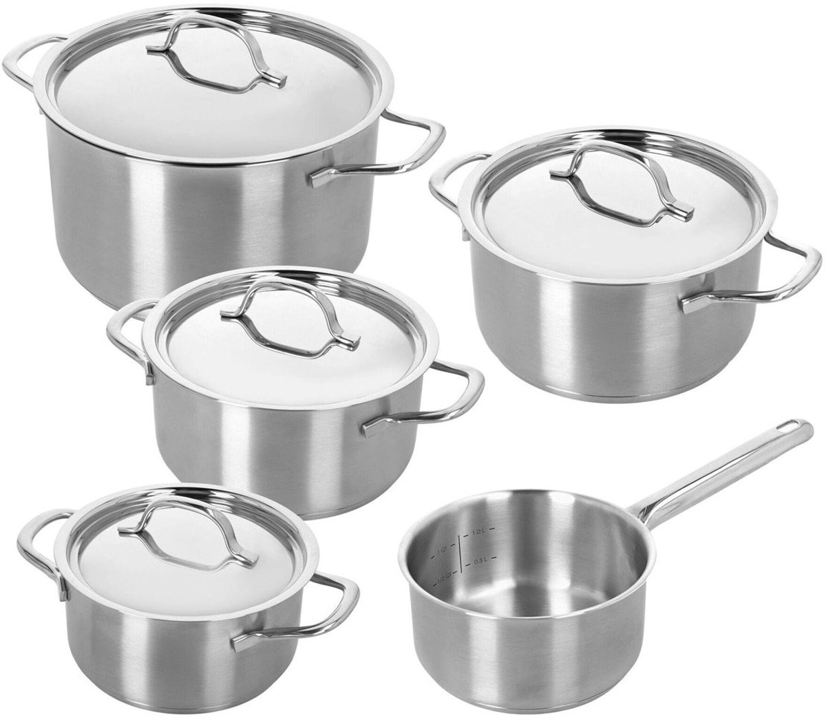 Demeyere Resto 3 Pannenset 5-delig RVS
