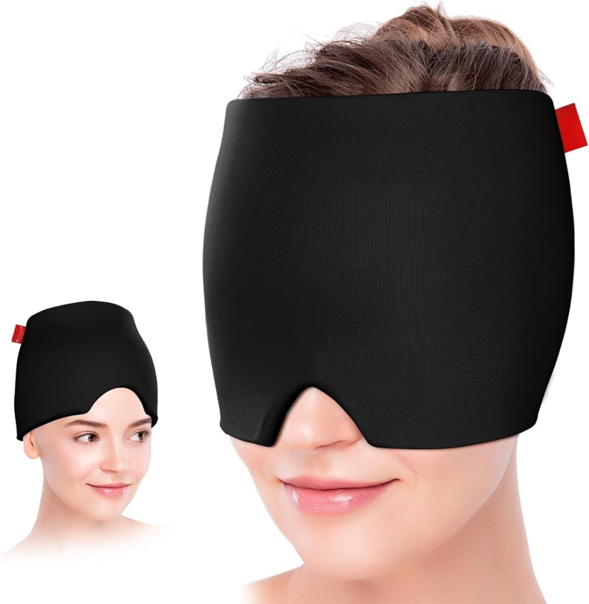 MMP® Ijsmasker - Migraine Masker - Oogmasker - 22x18x3cm - Zwart