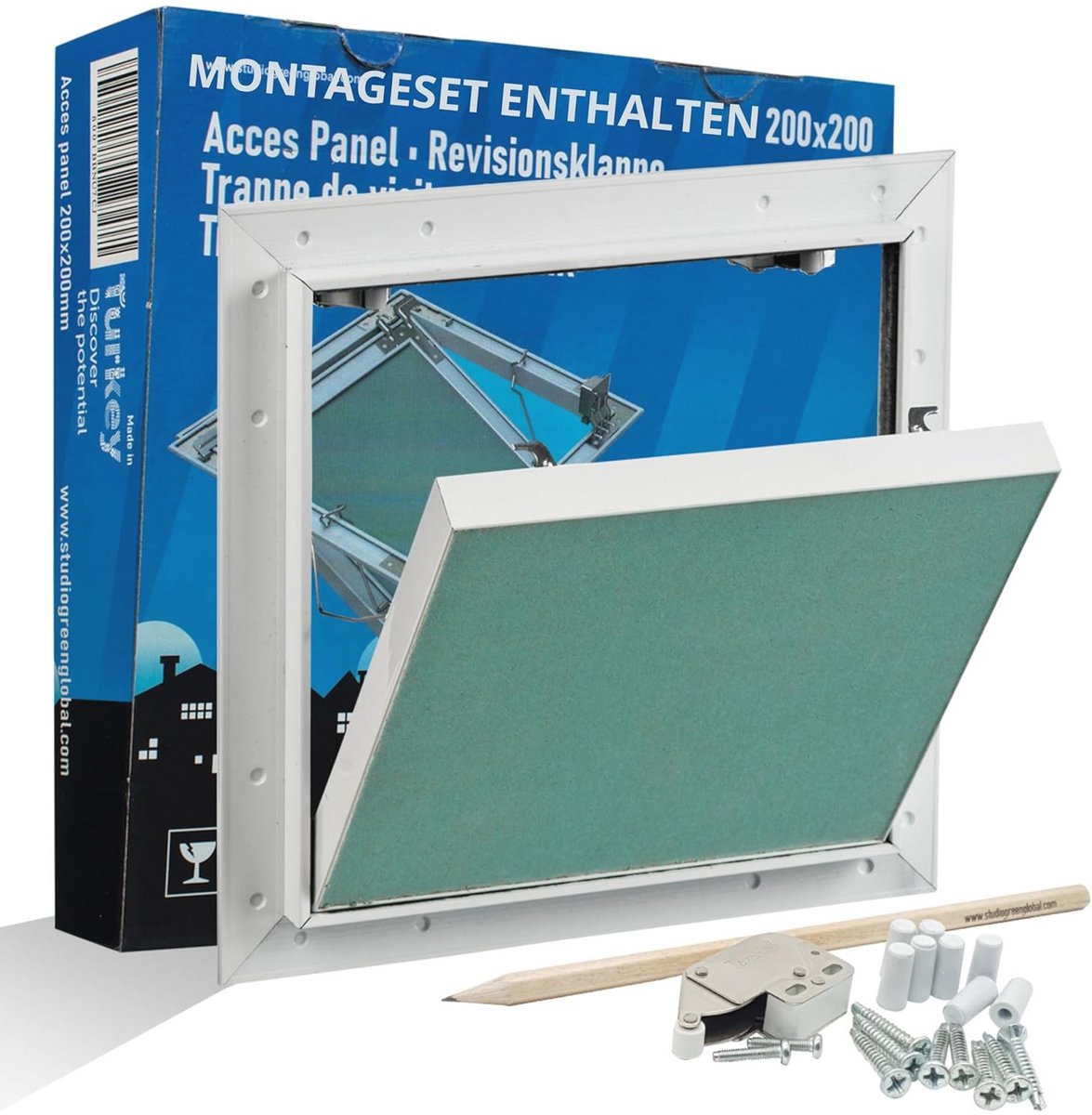 Inspectieventiel 20x20 cm - Ongemerkt Onderhoudsdeur voor Gipsplaten