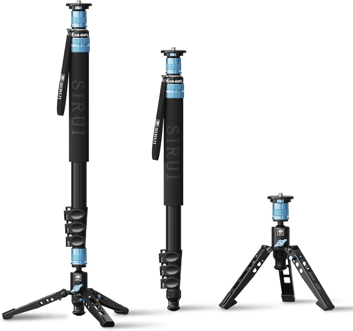 Aluminium Camera Monopod 190cm met Voeten - Snelkoppelingsontwerp, 360° Panorama en 12kg Draagvermogen