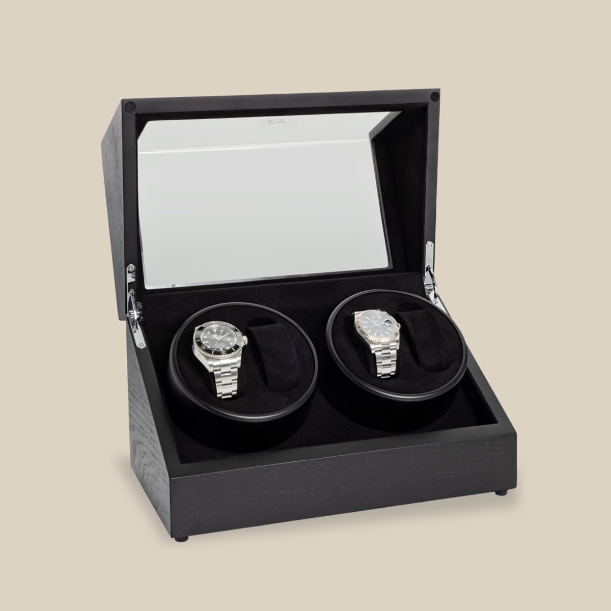 Roogs watchwinder voor 4 horloges - Zwart