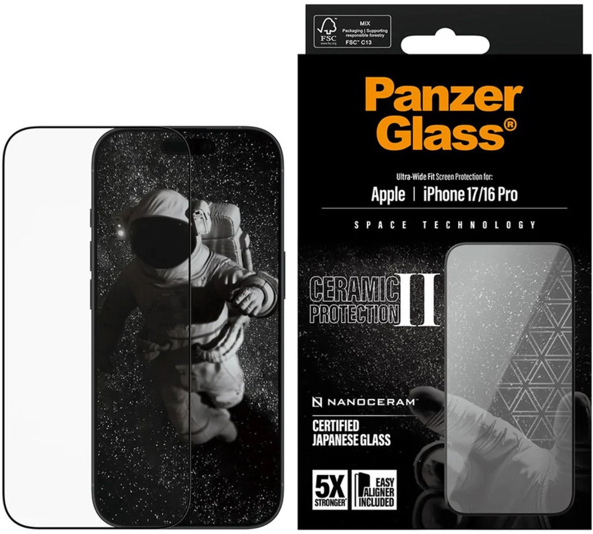 PanzerGlass Screenprotector geschikt voor Apple iPhone 17 Glazen | PanzerGlass Ultra Wide Fit Screenprotector - Case Friendly