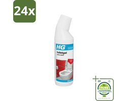 HG Toiletgel Extra Sterk 500 ml - Voordeelverpakking - 24 stuks - Toilet schoonmaken - Kalk verwijderen