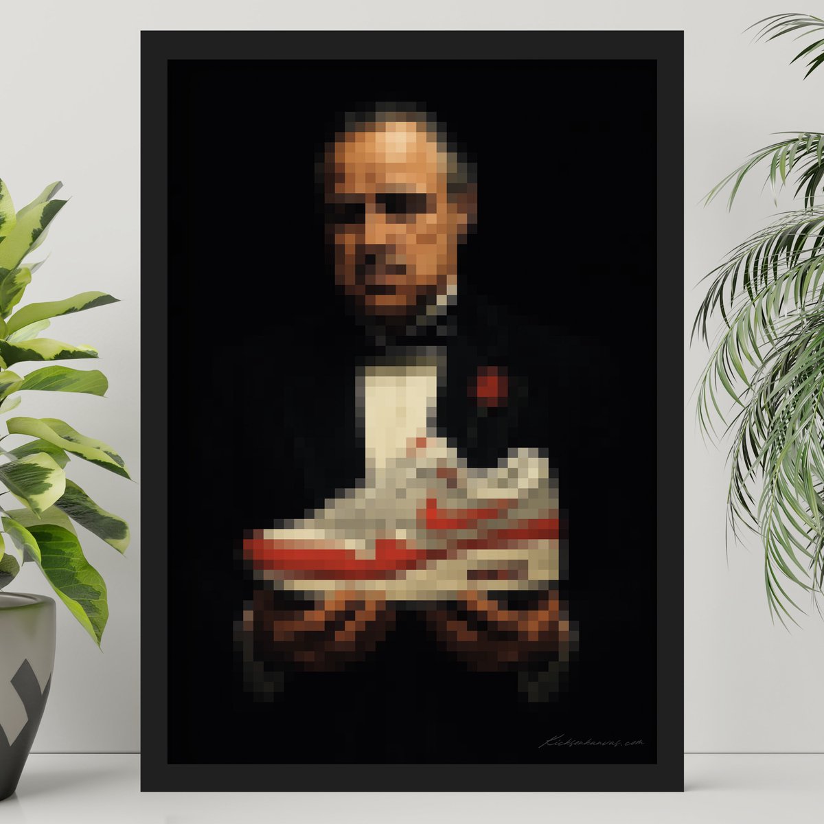 Sneaker Poster AM1 pixelated Godfather