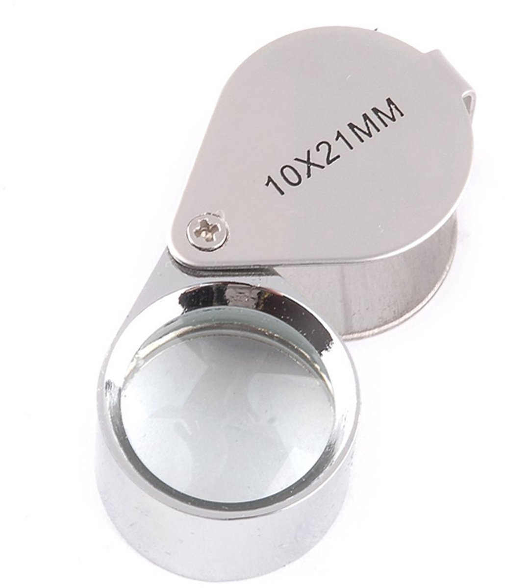 IMPERATORIS® Vergrootglas met 10x vergroting - Handheld Vergrootglas voor Kinderen & Senioren -Lichtgewicht & Duurzaam – Educatief Speelgoed voor Natuurverkenning - Lezen & Hobby’s - 21mm - Zwart/Wit