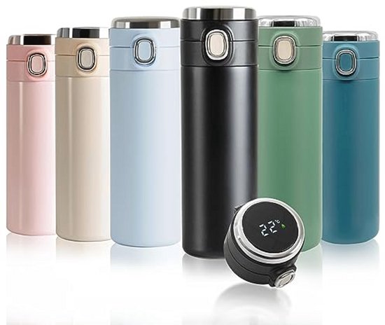 Vacuüm Thermosfles met LED Temperatuurweergave - 400ml Roestvrij Staal