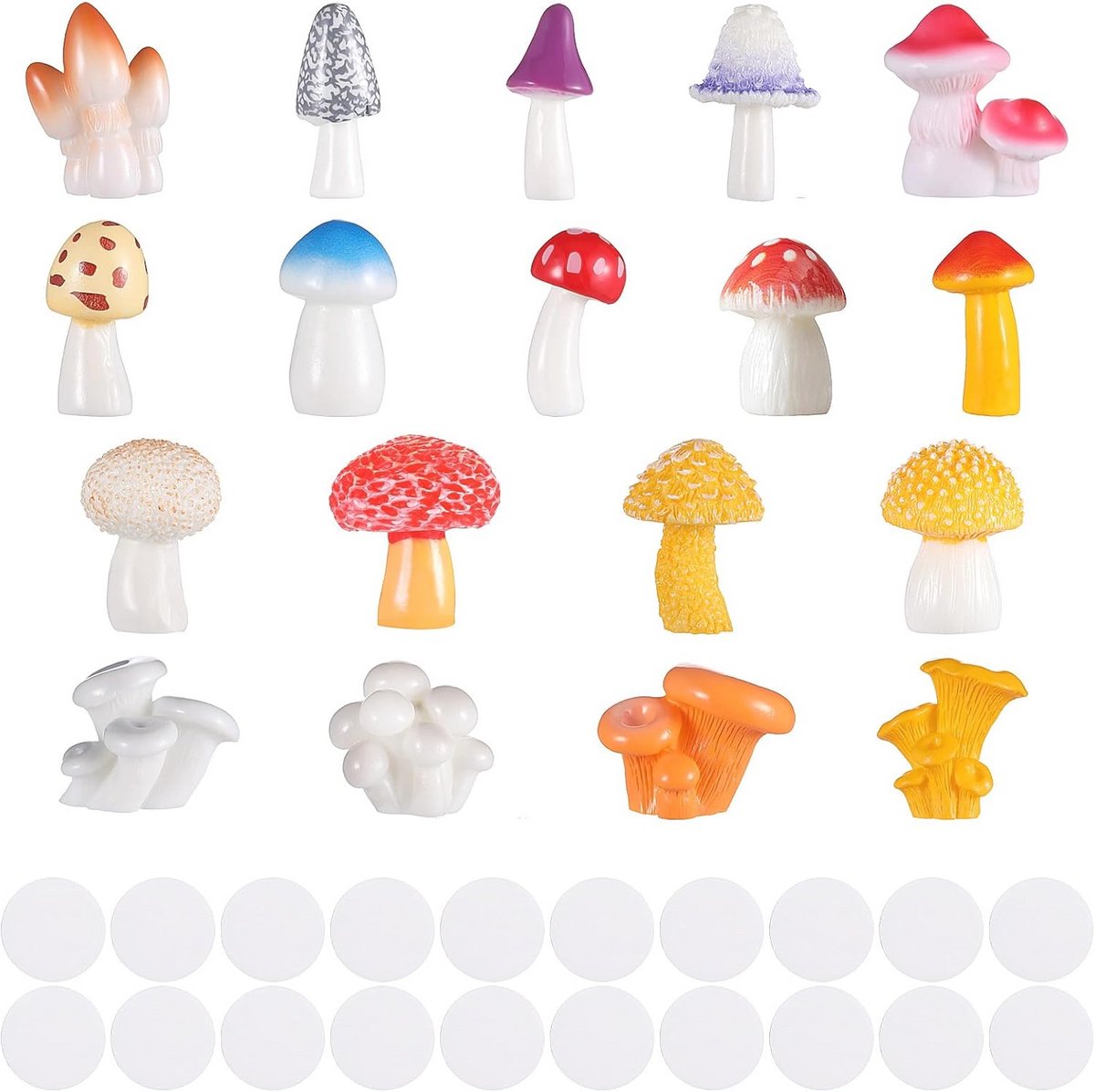 Miniatuur Paddestoel Beeldjes Set voor Tuin en Decoratie