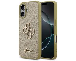 Guess Vaste Glitter Grote 4G Hoesje Voor Iphone 17 Bescherming Goud