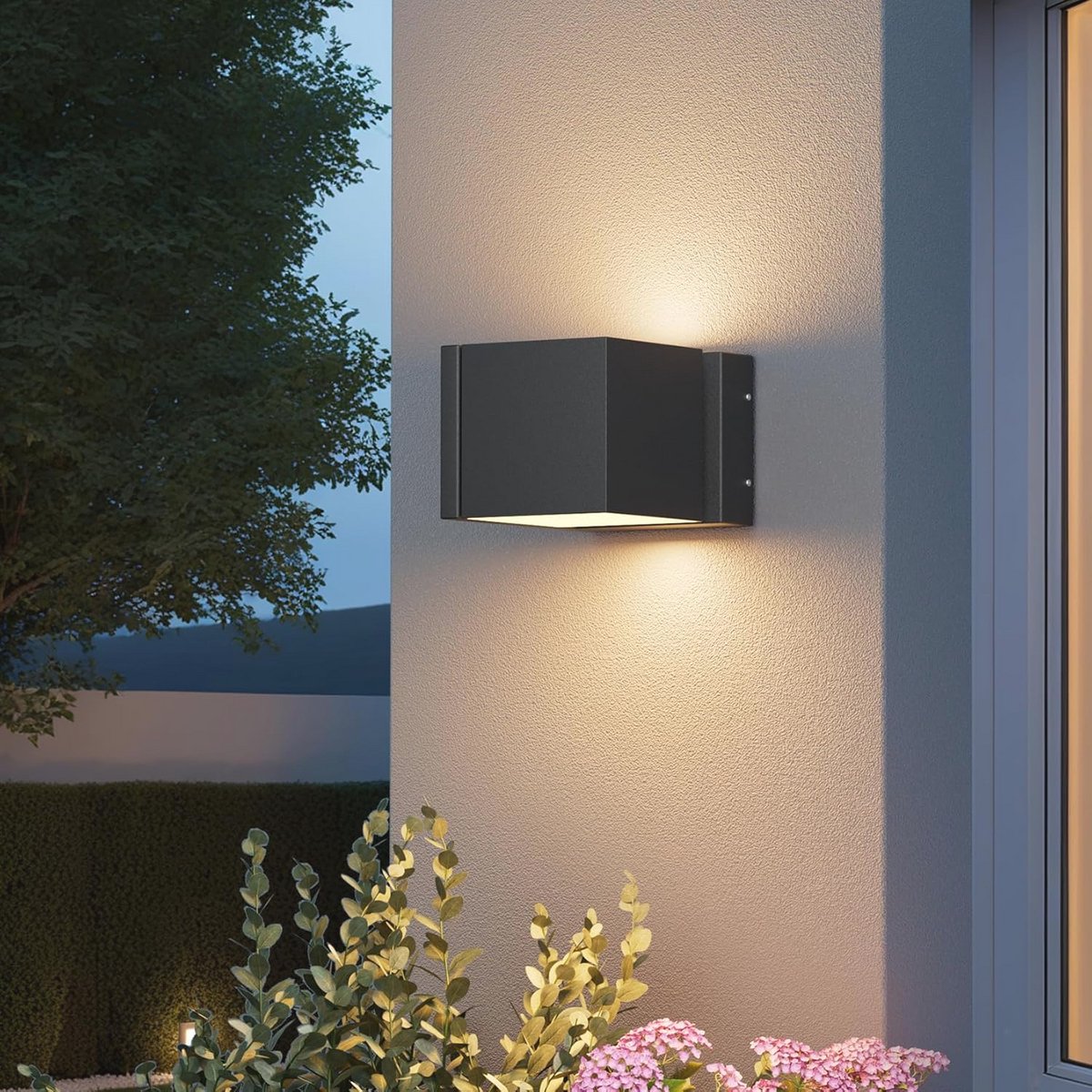 Led-buitenlamp 3000K Waterdicht IP54 958 lm Wandlamp voor Tuin en Veranda