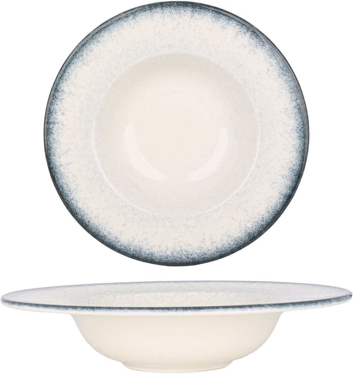By Bone Pastabord - Occhio - Porselein - 25 cm (400cc) - set van 2