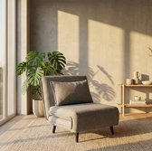 Troonz Slaapstoel Taormina 80x191 – Inklapbare Slaapbank – Verstelbare Rugleuning – Slaapfauteuil 1 Persoon – Tot 120 kg Draagvermogen