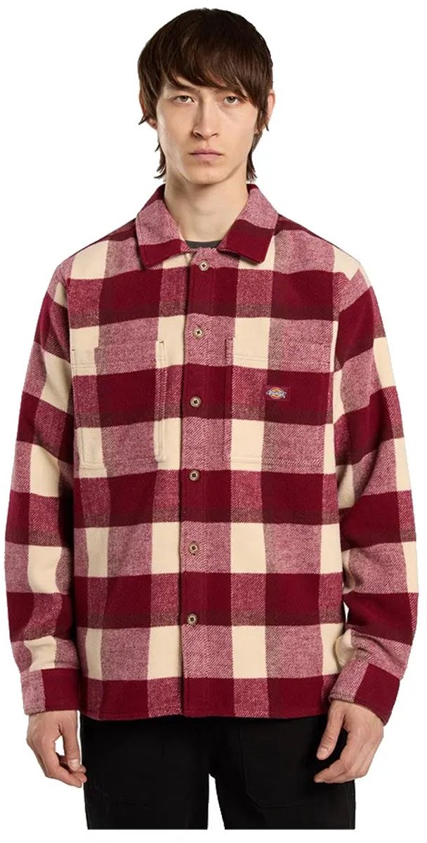 Dickies Plaid Coaling Overhemd Met Lange Mouwen XL Man Rood