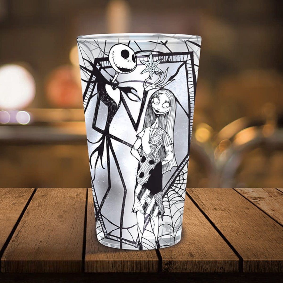The Nightmare Before Christmas Jack & Sally Unisex Drinkglas - Neutraal - Standard