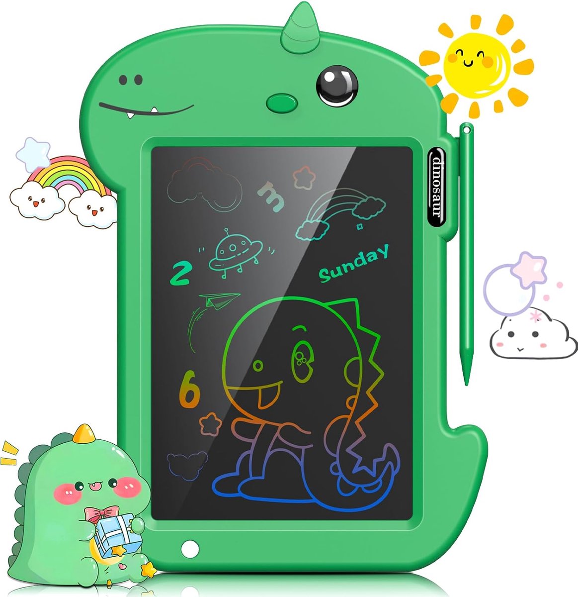 Kinder Tekentablet 8.8 Inch - Magisch Schrijfplankje - Educatief Speelgoed voor 3-8 Jaar (Groen)